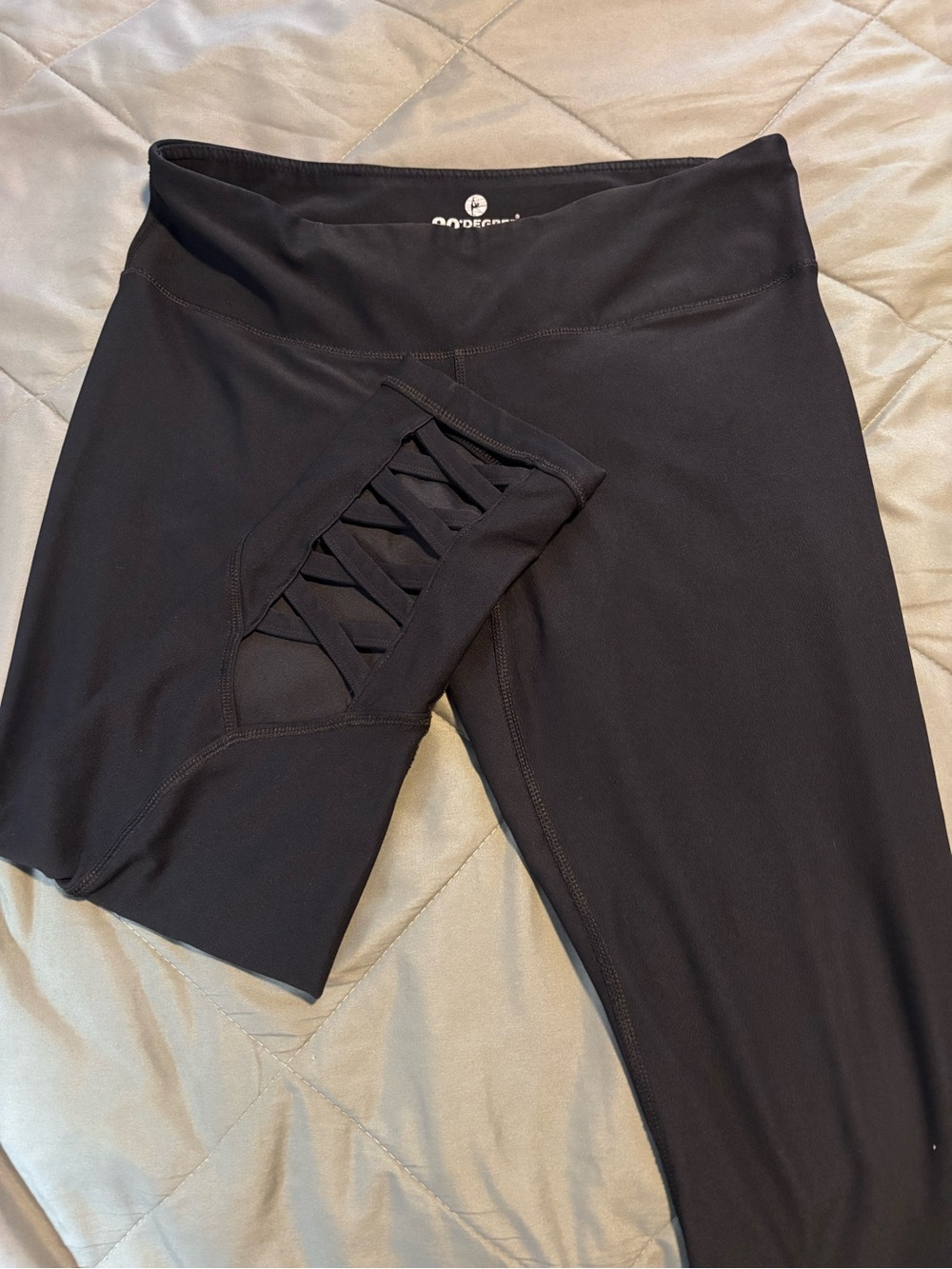Reflex 90 Degree Black High-Waist Active Leggings